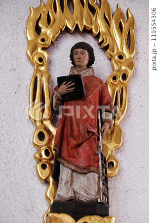 Saint Lawrence of Rome, Saint Lawrence church in Kleinostheim, Germany Saint Lawrence of Rome, Saint Lawrence church in Kleinostheim, Germany 119554306