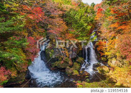 秋の日光・竜頭の滝 119554516