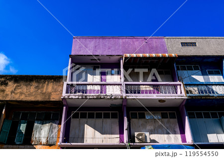Bangkok style city building in the public side of the town. Bangkok style city building in the public side of the town. 119554550