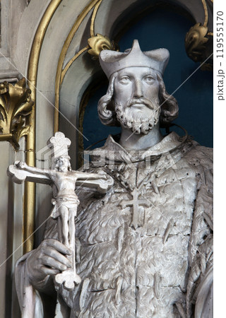 Saint John of Nepomuk, altar of St. Joseph in Zagreb cathedral 119555170