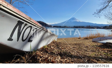 富士山とボート 富士山とボート 119557616