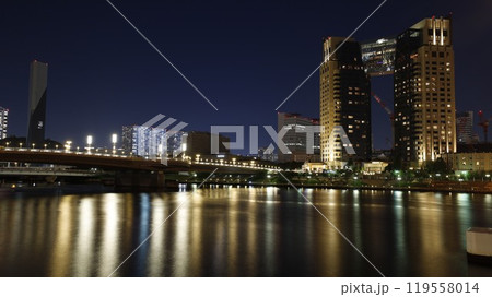 夢の大橋とホテルトラスティ東京ベイサイド(画面右)の夜景 夢の大橋とホテルトラスティ東京ベイサイド(画面右)の夜景 119558014