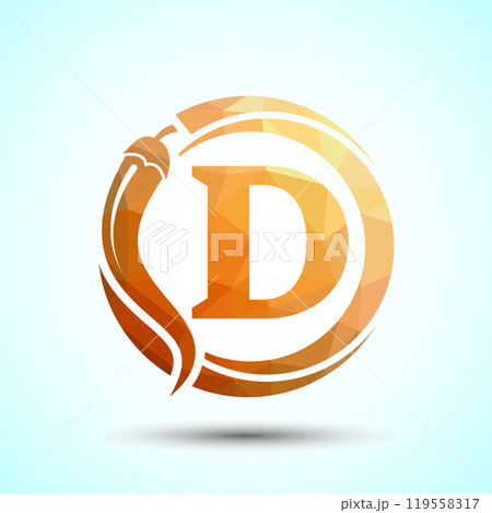 English Alphabet With Red Chili Logo Design. Low Poly Graphic Alphabet Symbol For Corporate Business English Alphabet With Red Chili Logo Design. Low Poly Graphic Alphabet Symbol For Corporate Business 119558317