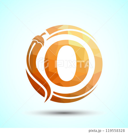 English Alphabet With Red Chili Logo Design. Low Poly Graphic Alphabet Symbol For Corporate Business English Alphabet With Red Chili Logo Design. Low Poly Graphic Alphabet Symbol For Corporate Business 119558328