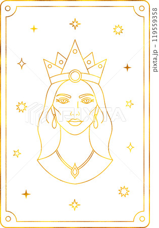 Tarot card empress. The major arcana of a deck of cards.Fortune-telling and predictions on cards. 119559358