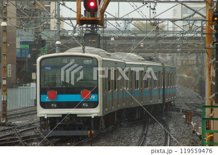 改造を受けるため長野総合車両センターに送られる京浜東北線209系電車_2008/4/8撮影 改造を受けるため長野総合車両センターに送られる京浜東北線209系電車_2008/4/8撮影 119559476