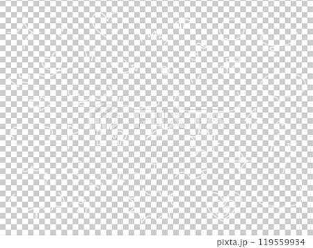 シンプルな手描きの吹き出しとイラストセット シンプルな手描きの吹き出しとイラストセット 119559934