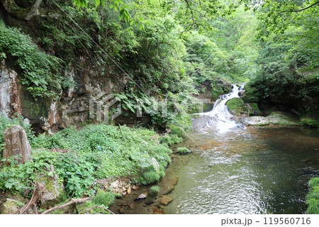 銀山温泉、籟音の滝【日本・山形】 銀山温泉、籟音の滝【日本・山形】 119560716