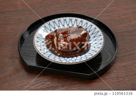 豚肉みそ、沖縄の郷土料理 豚肉みそ、沖縄の郷土料理 119561316