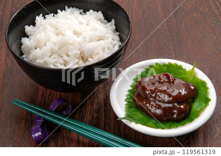豚肉みそ、沖縄の郷土料理 豚肉みそ、沖縄の郷土料理 119561319