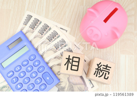 相続のイメージ　豚の貯金箱 119561389