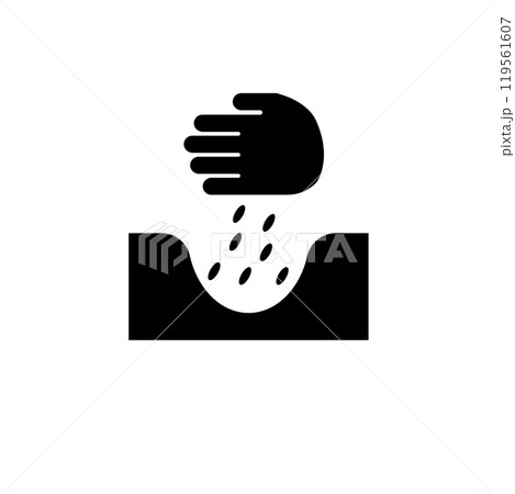 Seeds Pack, Package Flower Seed Solid Flat Vector Icon Isolated on White Background 119561607