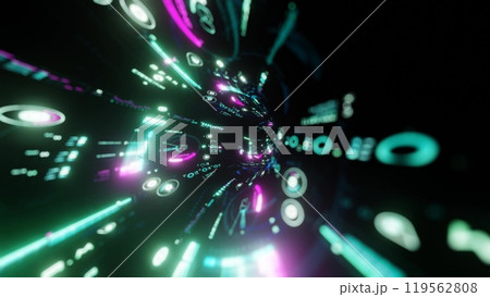 カラフルな光の背景 カラフルな光の背景 119562808