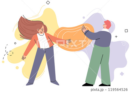 Personal zone vector illustration. Conformity can limit personal growth and suppress individuality Seeking comfort in familiar environments is natural human behavior Embracing our unique individuality 119564526