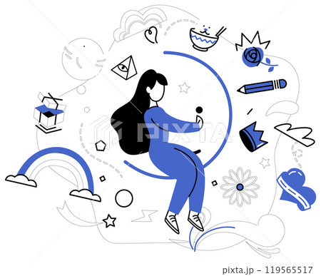 Operational efficiency vector illustration. Optimization is sculptor molding success from raw material operational efficiency Operating at peak performance, businesses dance to rhythm operational 119565517