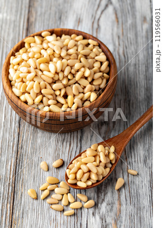 Roasted pine nuts Roasted pine nuts 119566031