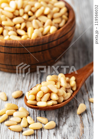 Roasted pine nuts Roasted pine nuts 119566032