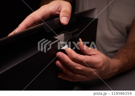 Unboxing a Remarkably Stylish and Innovative Tech Device That Features an Eye Catching Design Unboxing a Remarkably Stylish and Innovative Tech Device That Features an Eye Catching Design 119566359