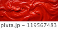 Tomato paste or ketchup seamless texture background. 119567483