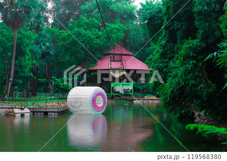 Behold the beauty of this enchanting house nestled amidst the whispering trees, with a serene pond at its feet. A dreamy escape from the chaos of the world Behold the beauty of this enchanting house nestled amidst the whispering trees, with a serene pond at its feet. A dreamy escape from the chaos of the world 119568380