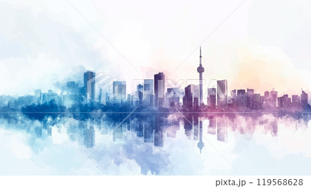 Abstract City Skyline Watercolor Illustration Urban Landscape Modern Buildings Artistic Architecture Vibrant Skyline Creative Cityscape Watercolour Dreamy Urban Horizon Artistic Abstract City Skyline Watercolor Illustration Urban Landscape Modern Buildings Artistic Architecture Vibrant Skyline Creative Cityscape Watercolour Dreamy Urban Horizon Artistic 119568628