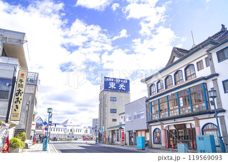 米沢駅西口の街並み 米沢駅西口の街並み 119569093
