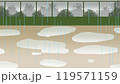 雨の日のグラウンド 119571159
