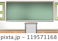 黒板のある教壇 119571168
