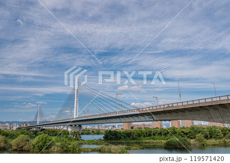 菅原城北大橋とワンド　大阪市 119571420