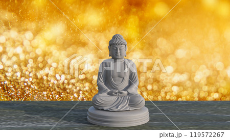 The buddha for religion or background concept 3d rendering. 119572267