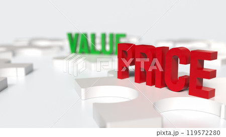 The price and value text for Business concept 3d rendering. The price and value text for Business concept 3d rendering. 119572280