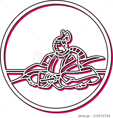 カラーシャドウシンプル円形百人一首 藤原基俊 カラーシャドウシンプル円形百人一首 藤原基俊 119572338