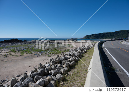 国道249号線沿いの海岸線 国道249号線沿いの海岸線 119572417