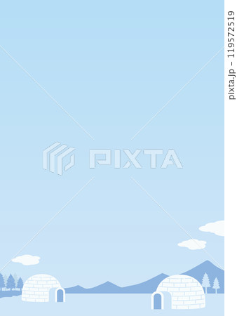 晴れた雪原の背景 119572519