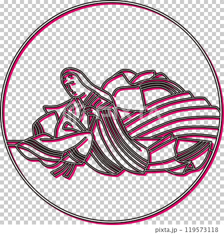 Color shadow circular Hyakunin Isshu by Kokamon-in 119573118