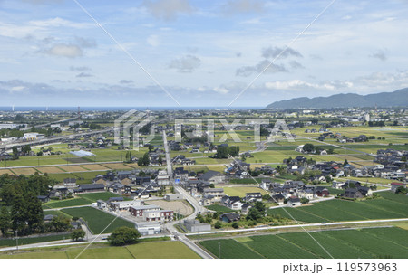 宮野運動公園から見た黒部市(富山県黒部市) 宮野運動公園から見た黒部市(富山県黒部市) 119573963