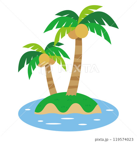 無人島のイラスト 無人島のイラスト 119574023