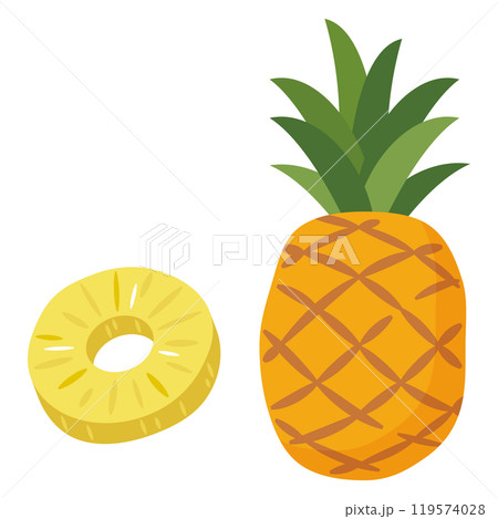 パイナップルのイラスト 119574028