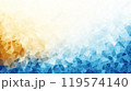 青と黄色の幾何学的なポリゴン背景 119574140