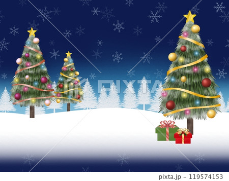 クリスマスの背景　B-2 119574153