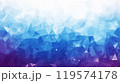 青い抽象的なポリゴン背景 119574178