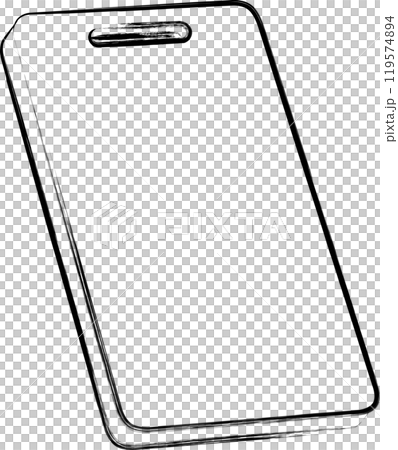 Brush-drawn single icon: Cutting board 119574894