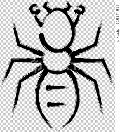 筆書きミニ昆虫イラストアイコン 蟻 筆書きミニ昆虫イラストアイコン 蟻 119574913