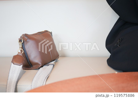 women with stylish casual purse  119575886