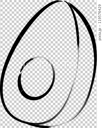 毛筆關東煮配料單品圖示煮蛋 毛筆關東煮配料單品圖示煮蛋 119576429