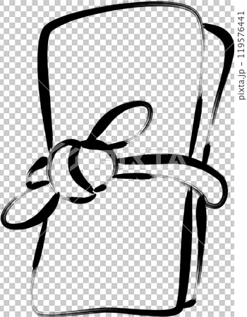 筆書きおでんの具単品アイコン　昆布 119576441