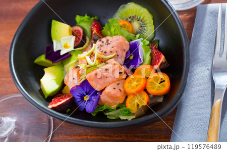 Seafood ceviche with red fish Seafood ceviche with red fish 119576489