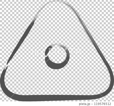 Brush-written food and drink icon: rice ball, pickled plum Brush-written food and drink icon: rice ball, pickled plum 119576512