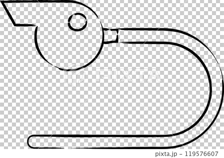 畫筆運動器材插畫哨子 119576607