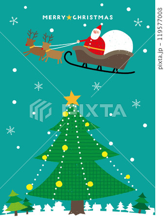 クリスマス サンタクロースカード 119577008
